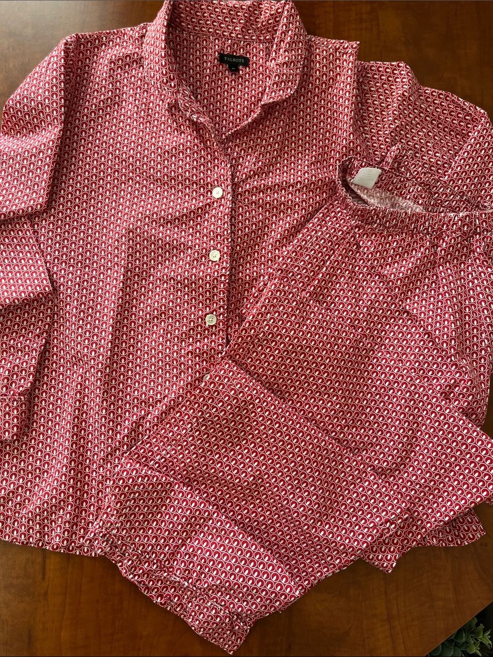 PJ Set Long Sleeve Button Up and Long Lounge Pants